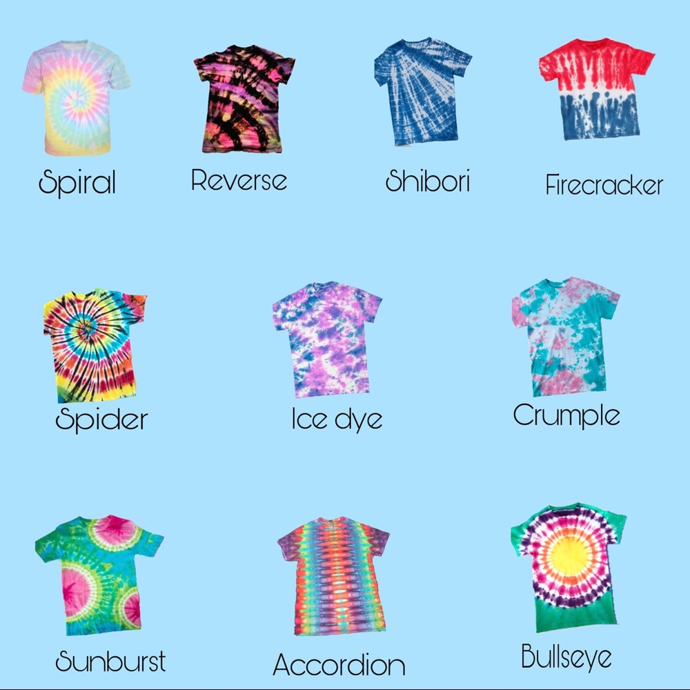 Custom tie dye tee shirts